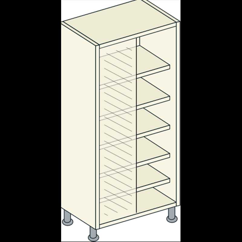 Bretton Park Mirrored Corner Fully Shelved Unit Bretton Park Mirrored Corner Fully Shelved Unit