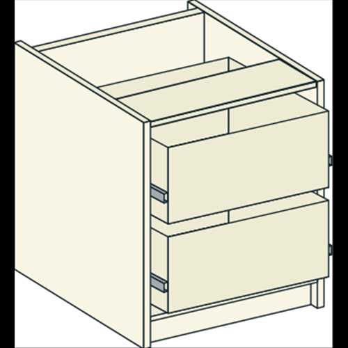 Bedside Drawer Unit 2 Drawers - Bretton Park 