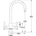 Franke Panto Stainless Steel Tap