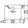 Franke Largo LAX 110 45 Stainless Steel