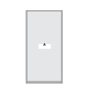Single Panel Sliding Wardrobe Door