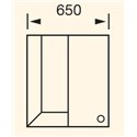 Alento Gloss Ivory - Wall Unit 650C