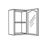 Topino Matt Mussel - Glass Wall Unit