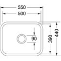 Franke VBK 110 50 V&B Ceramic Sink 