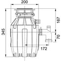 Franke TE-50 Waste Disposal Unit 