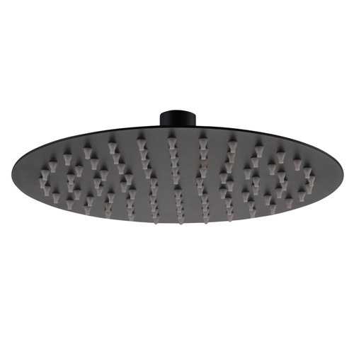 Zane Black Round Shower Head - Bretton Park