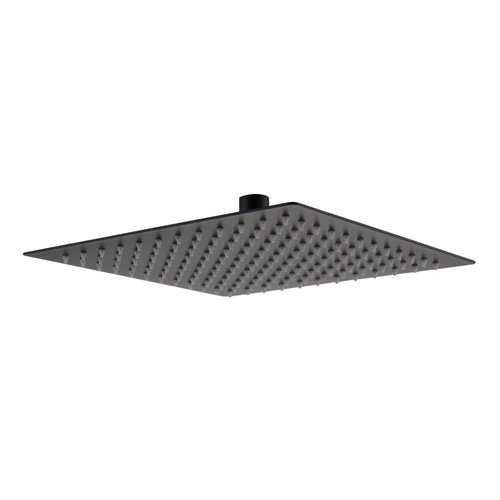 Zane Black Square Shower Head - Bretton Park