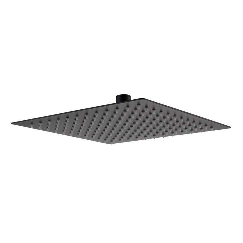 Zane Black Square Shower Head - Bretton Park