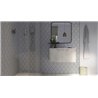 Showerwall Black Geo