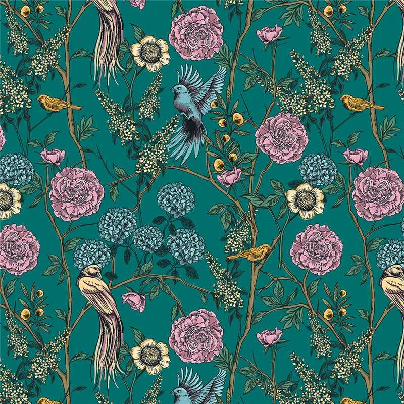 Showerwall Vintage Birds Showerwall Vintage Birds