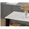 Axiom White Painted Marble Square Edge