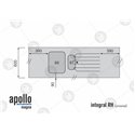 Apollo Magna Acrylic Sink Module Worktop RH