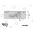 Apollo Magna Acrylic Sink Module Worktop LH