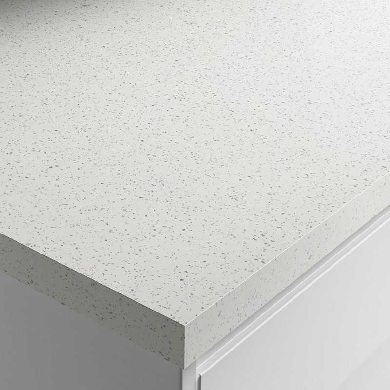 Wilsonart Strass Blanc 38mm Square Edge Gloss