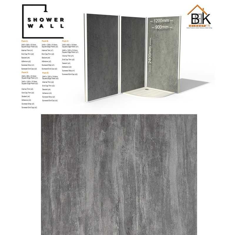 Showerwall Pack - Washed Charcoal
