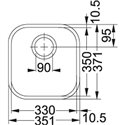 Franke Ariane 3/4 Bowl Undermount Sink