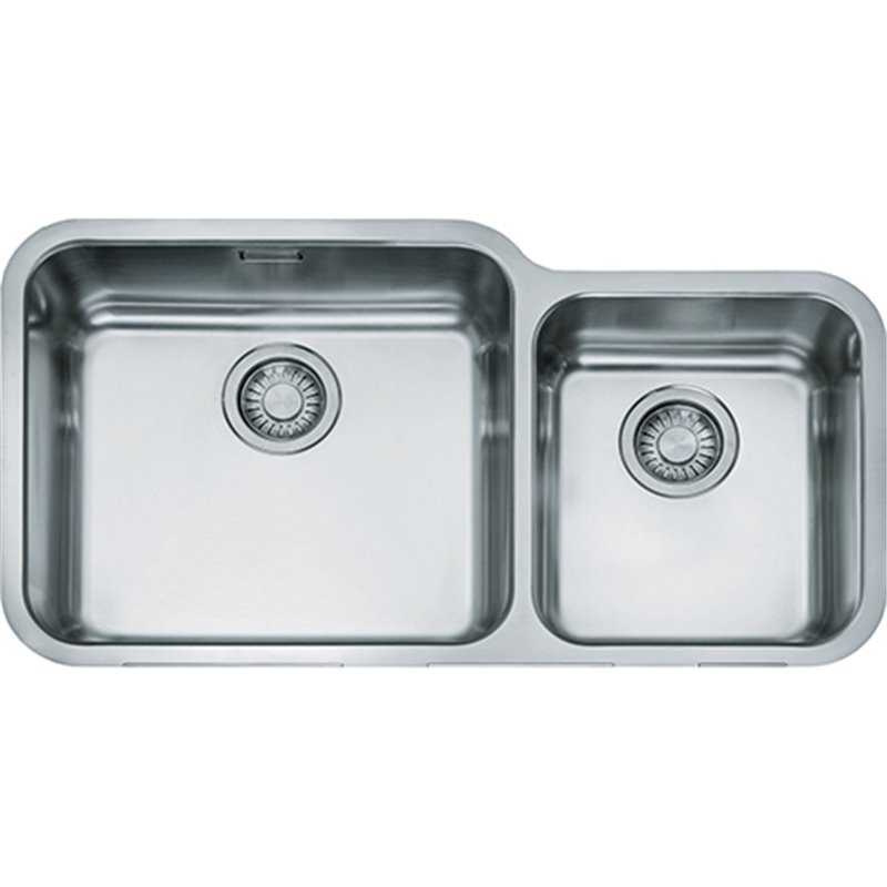 Franke Largo 3/4 Bowl Undermount Sink - small bowl right hand side