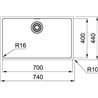 Franke Maris Jumbo Single Bowl Undermount Sink