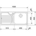 Franke Galassia Single Bowl Sink
