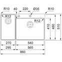 Franke Box Center Inset Sink