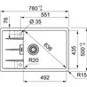 Franke Centro Fragranite Single Bowl Sink