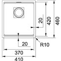 Franke Kubus Fragranite Single Bowl Undermount Sink