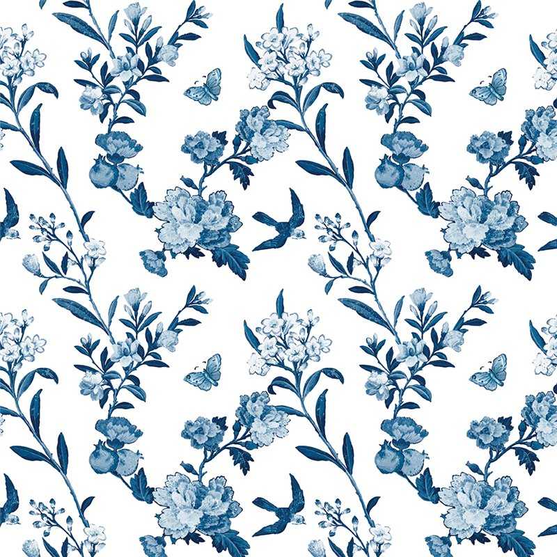 Showerwall Vintage China Blue - Acrylic Showerwall Vintage China Blue - Acrylic