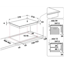 Hotpoint ActiveCook 77cm Induction Ceramic Hob ACP778CBA