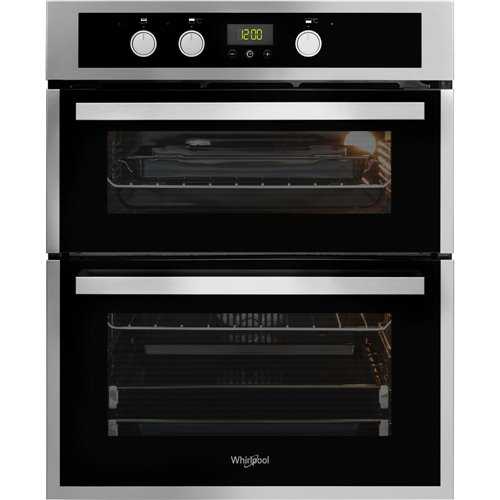 Whirlpool Built-Under Double Oven - Inox and Black AKL307IX