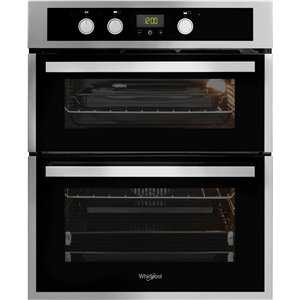 Whirlpool Built-Under Double Oven - Inox and Black AKL307IX