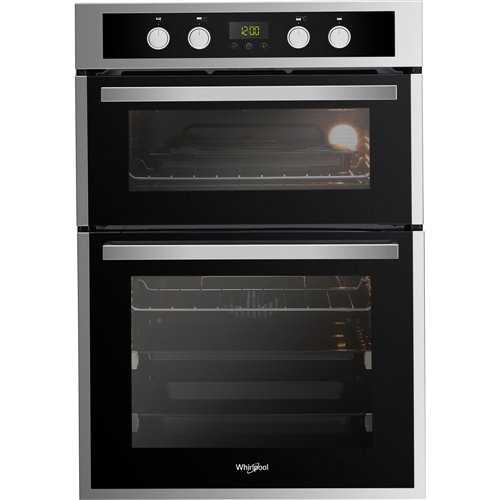Whirlpool BI Built-in Double Oven in Inox and Black AKL309IX