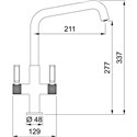 Franke Textura Mono Hole Mixer Tap - U Spout