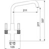 Franke Textura Mono Hole Mixer Tap - U Spout