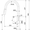 Franke Pescara Pull Down XL Mono Hole Tap 