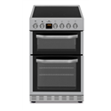 50cm Double Oven Electric Cooker - Silver NWTOP53DCS 