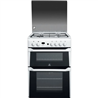 Indesit ID60G2(W) Double Oven GAS Cooker 