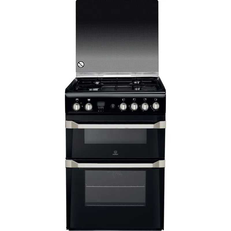 Indesit ID60G2(K) Double Oven GAS Cooker 