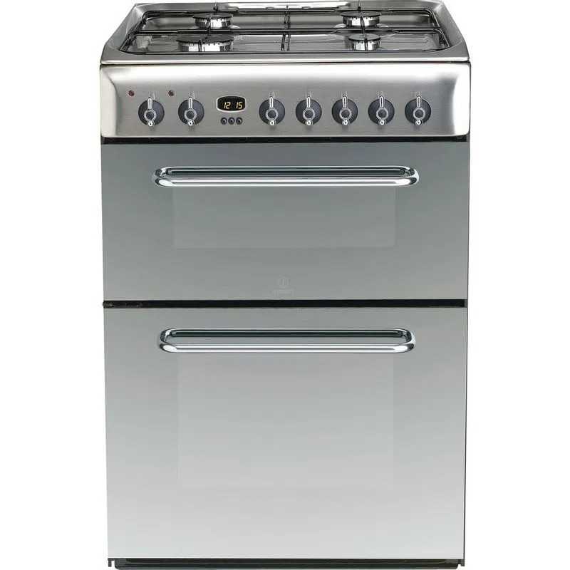 Indesit KDP60SE S Dual Fuel Double Oven Cooker 