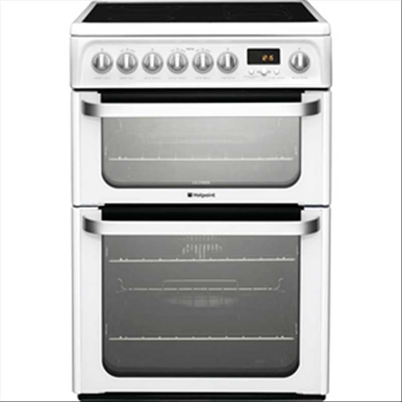 Hotpoint Ultima Double Oven Electric Cooker HUE62PS