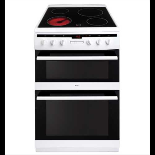 Amica Ceramic Double Oven Electric Cooker AFC6550WH