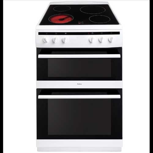 Amica Ceramic Double Oven Electric Cooker AFC6520WH