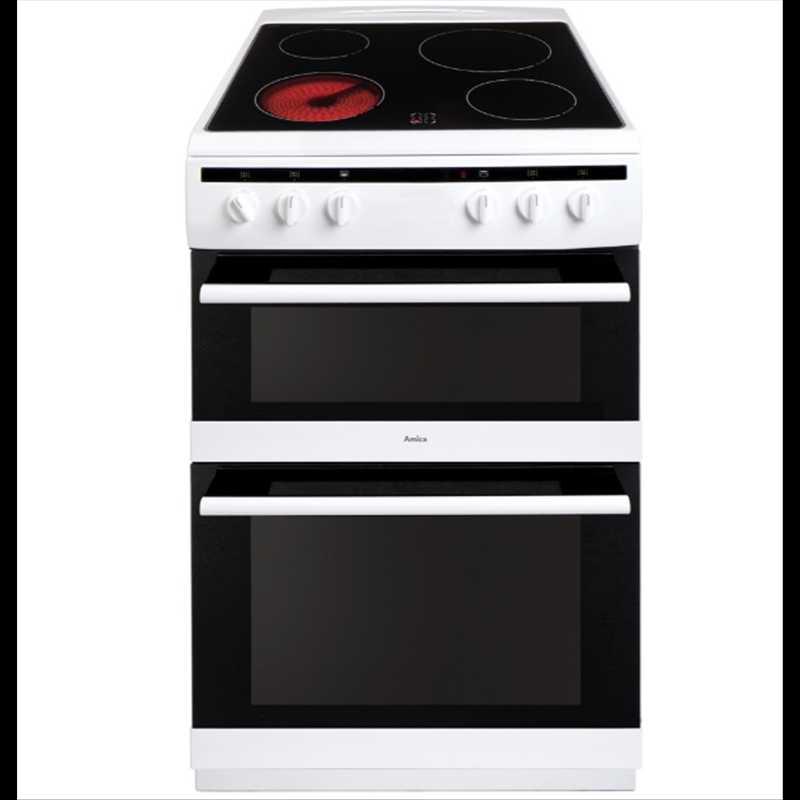 Amica Ceramic Double Oven Electric Cooker AFC6520WH 