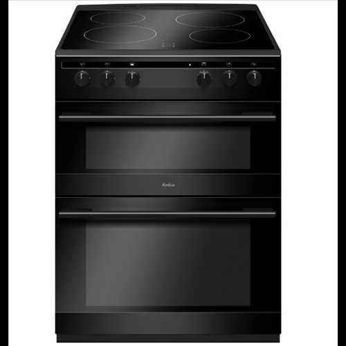Amica Ceramic Double Oven Electric Cooker AFC6520BL