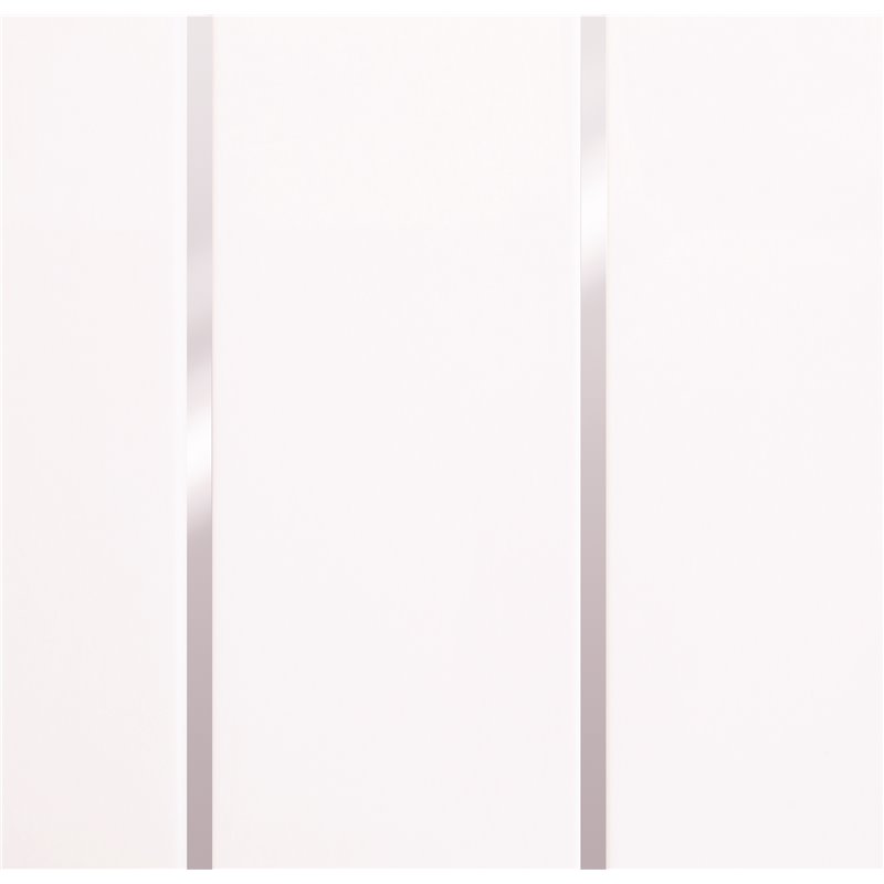 Basix PVC White Silver Embedded High Gloss 