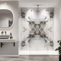 Showerwall Arabescato Book - matched - Acrylic