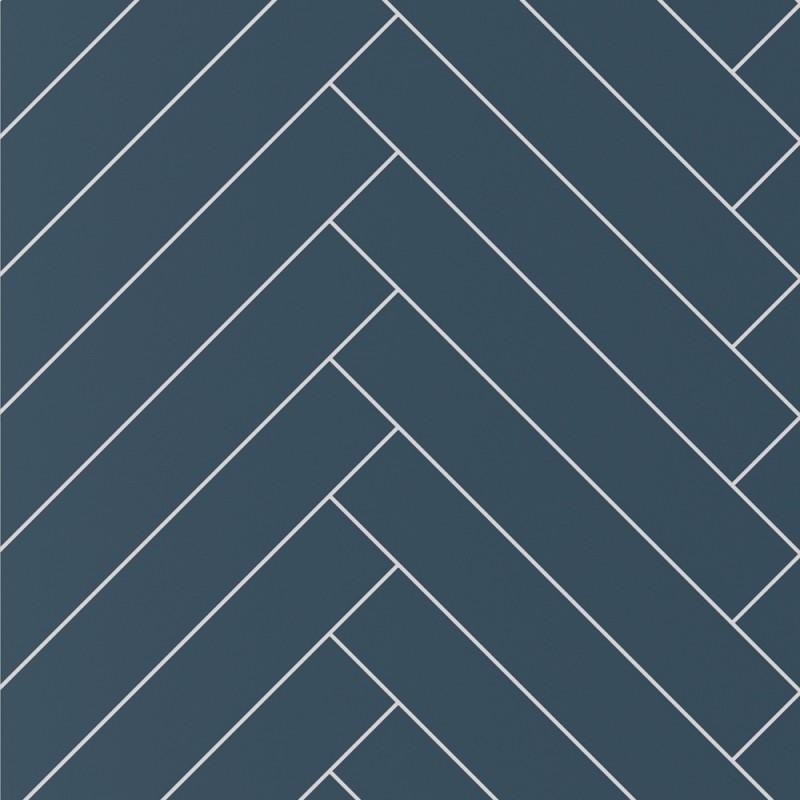 Showerwall Nordic Blue Herringbone