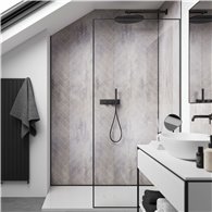 Showerwall Cement Herringbone