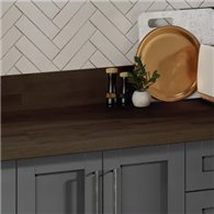 Black Stained Oak Wooden Worktop