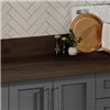 Black Stained Oak Wooden Worktop