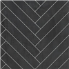 Showerwall Black Velvet Herringbone Tile